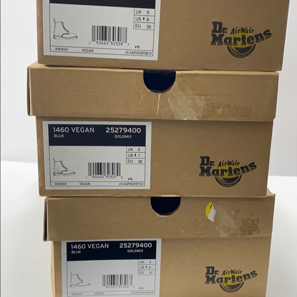 Dr. Martens Vegan 1460 Goldmix Blue - Picture 10 of 10